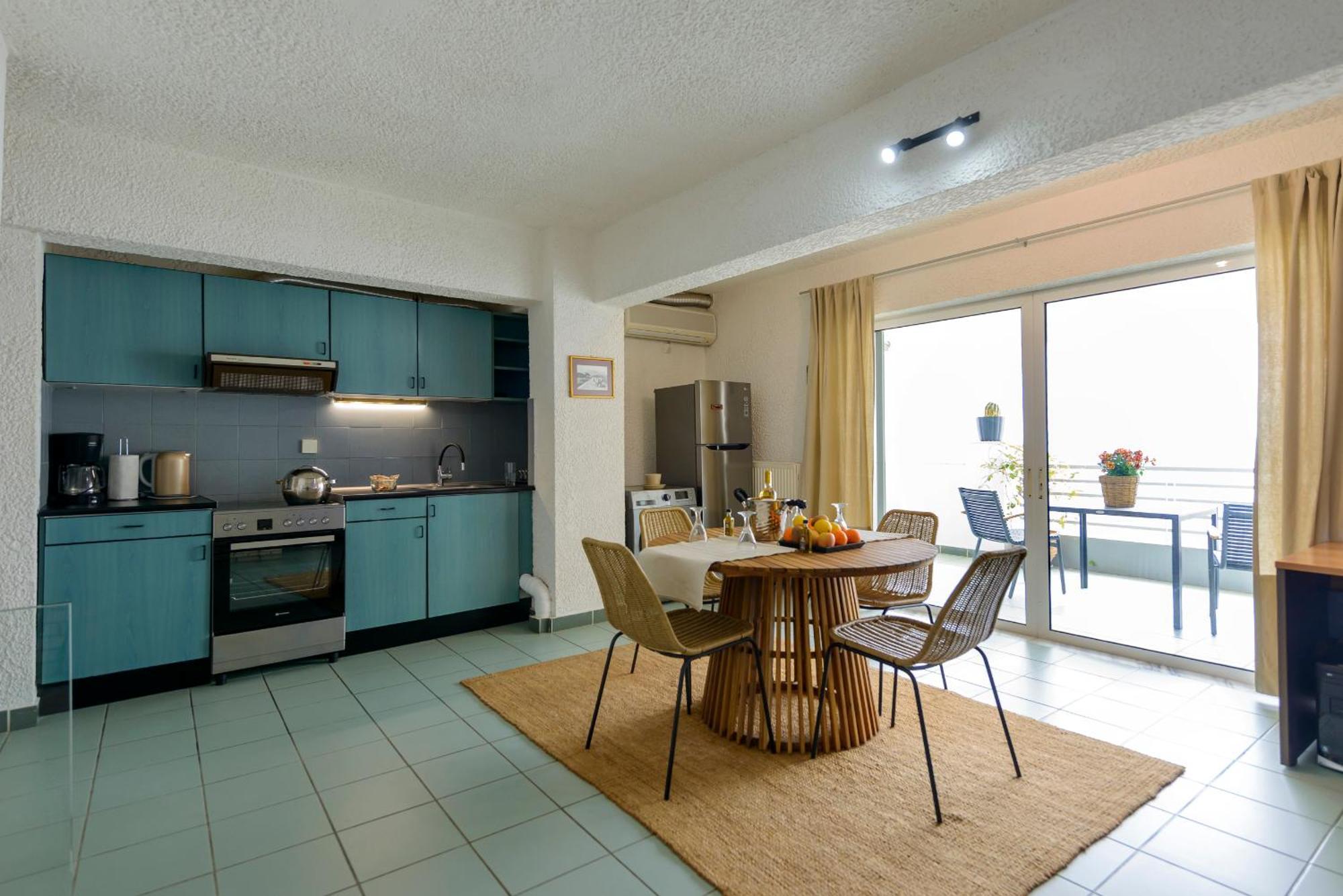 Agali 1 Mesonet In Front Of The Sea Apartment Akrogiali Bagian luar foto
